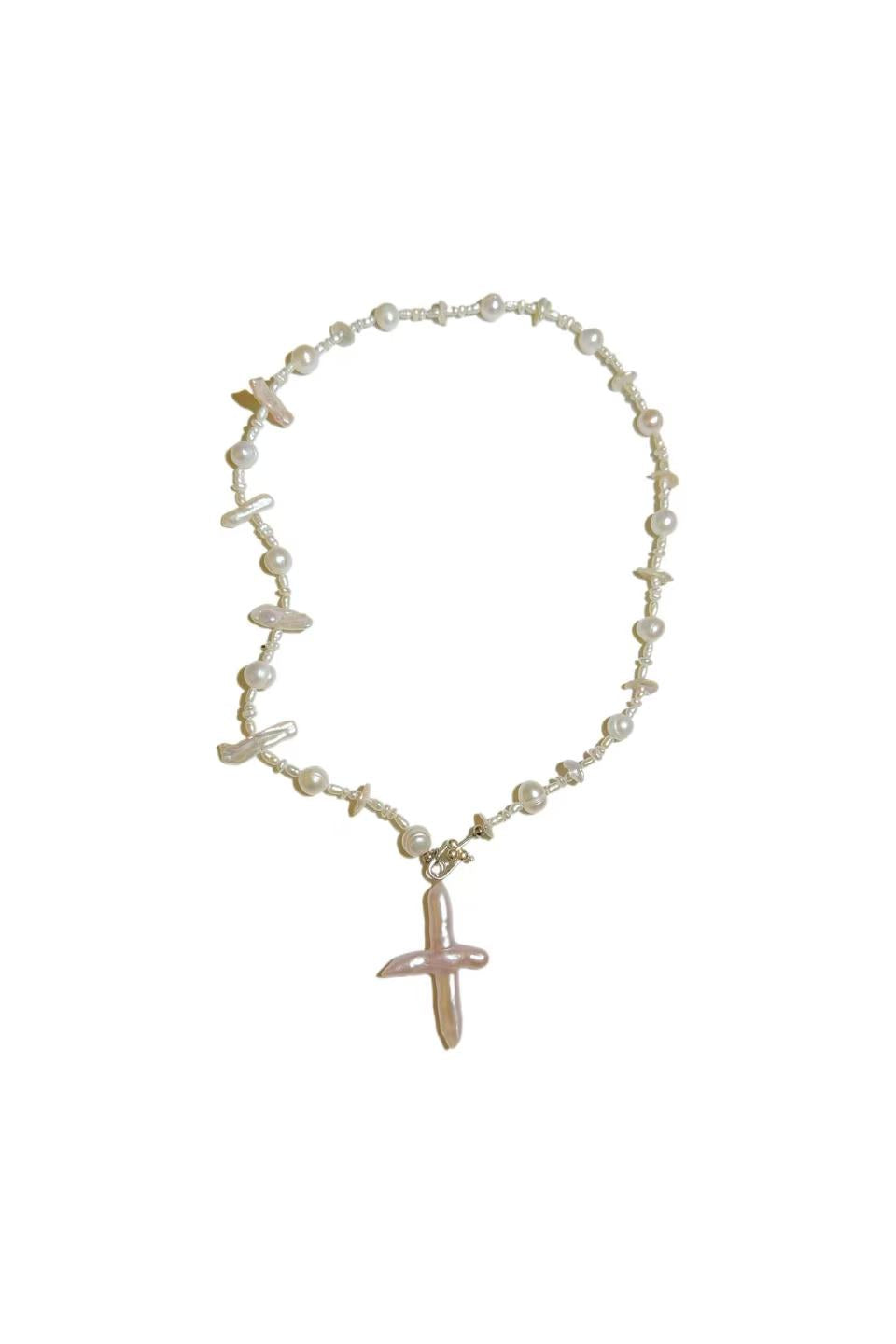 Cross Baroque Necklace