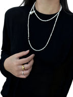 Baroque Pearl Sweater Chain (multiple wearing methods)