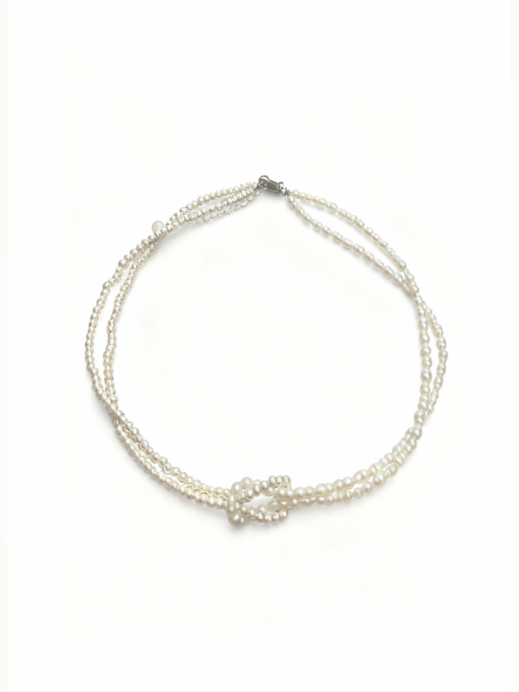 Cross-Shaped Pearl Necklace