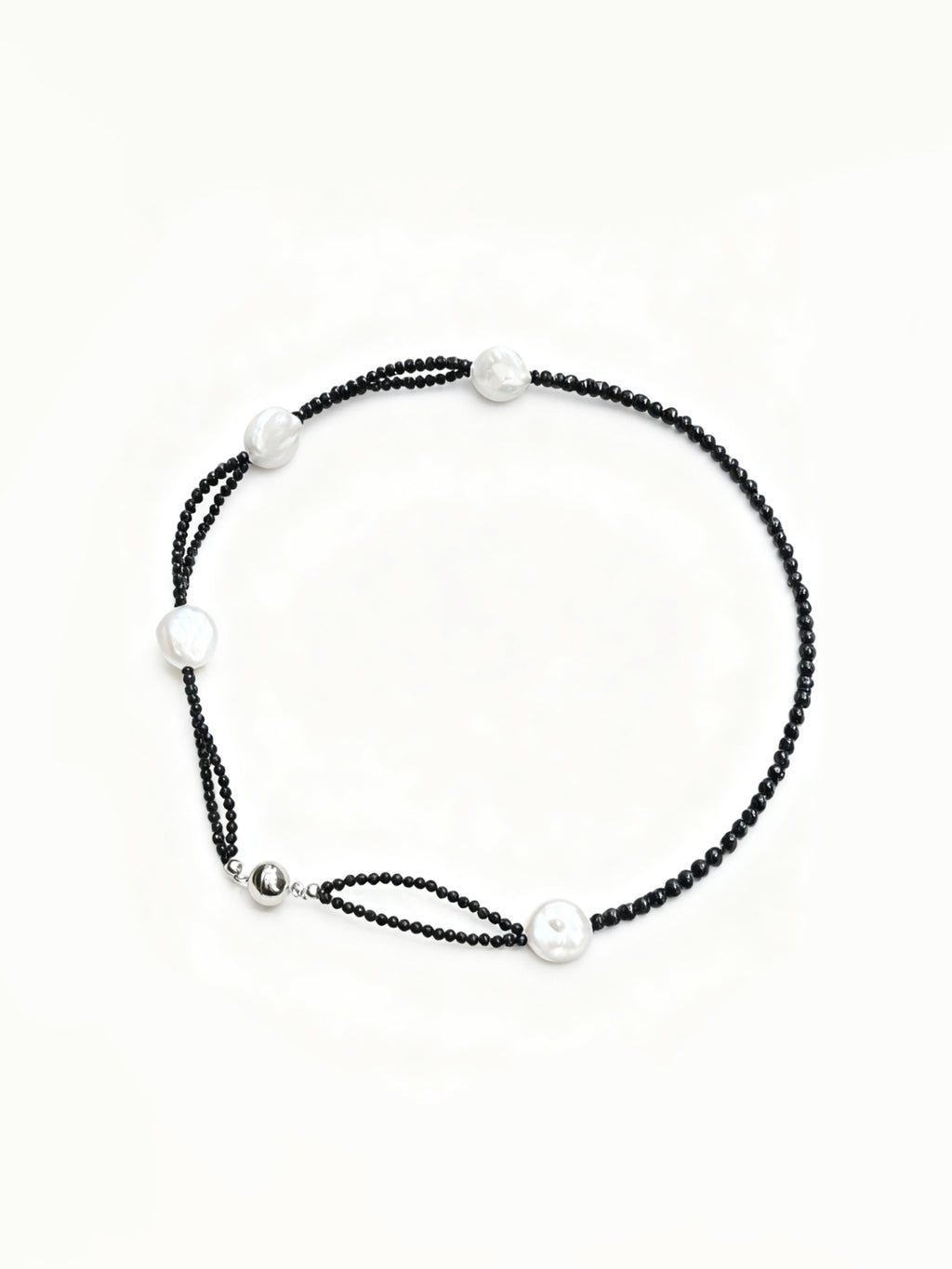 Blue agate Pearl Necklace