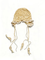 White Pearl Knit Hat