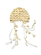 White Shell Knit Hat