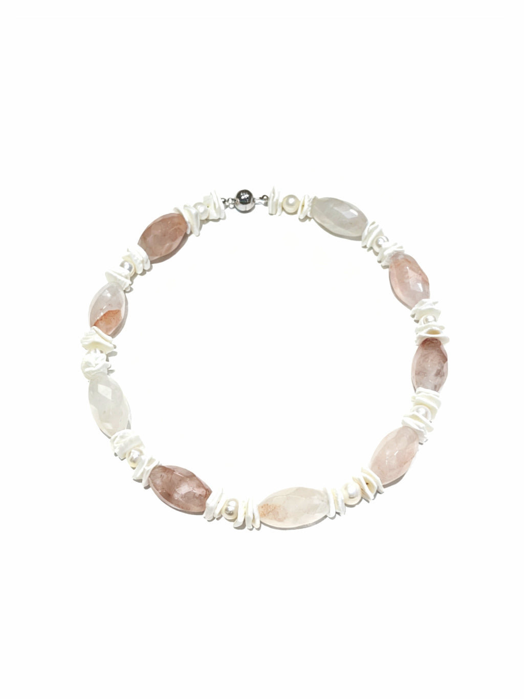 Pink Natural Stone Necklace