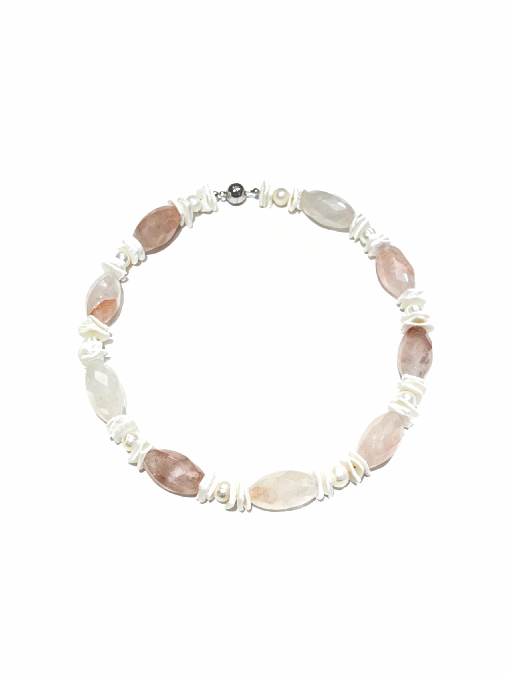 Pink Natural Stone Necklace