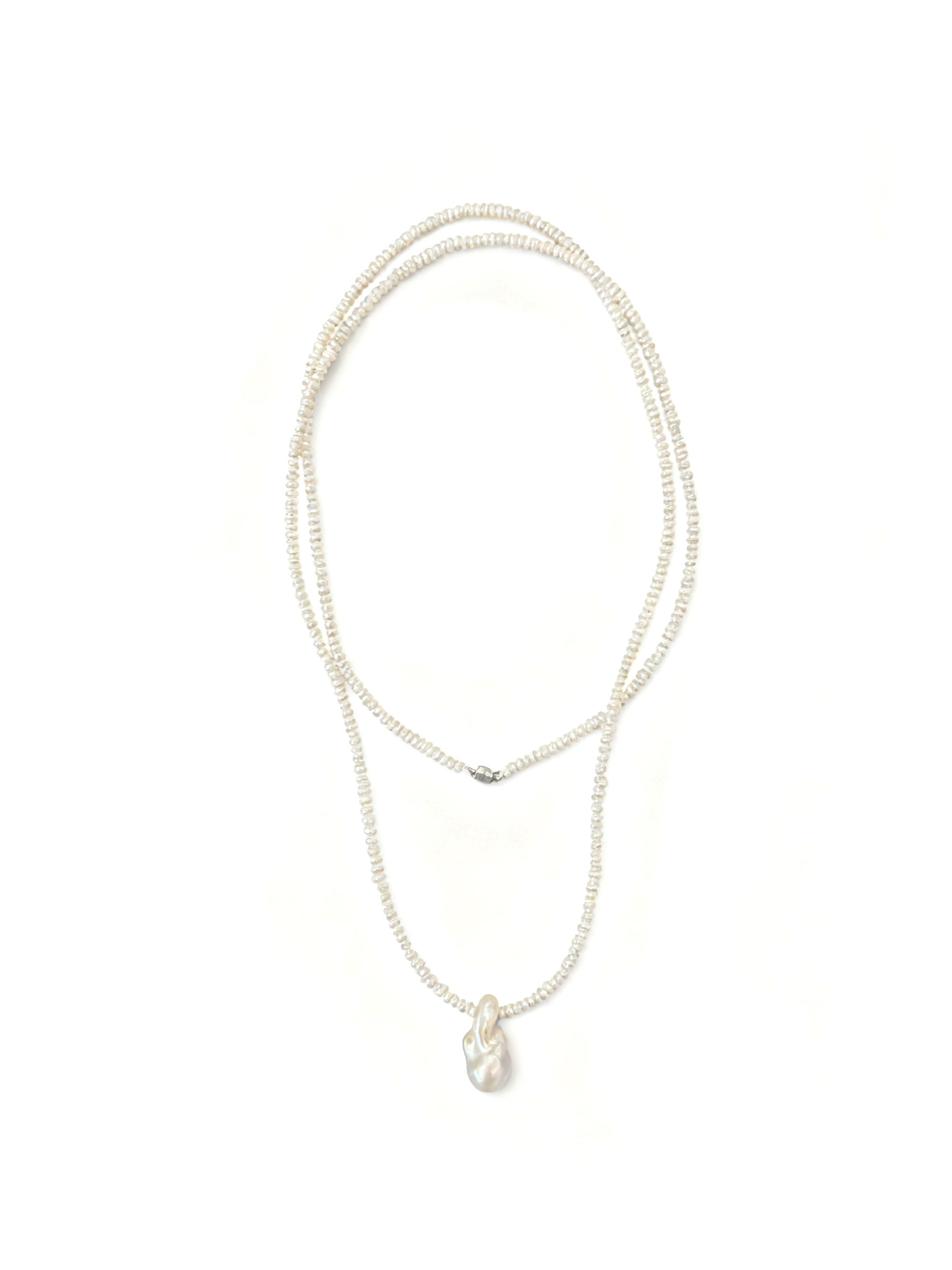 Baroque Pearl Sweater Chain (multiple wearing methods)