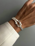 Cross-shaped Pearl Bracelet