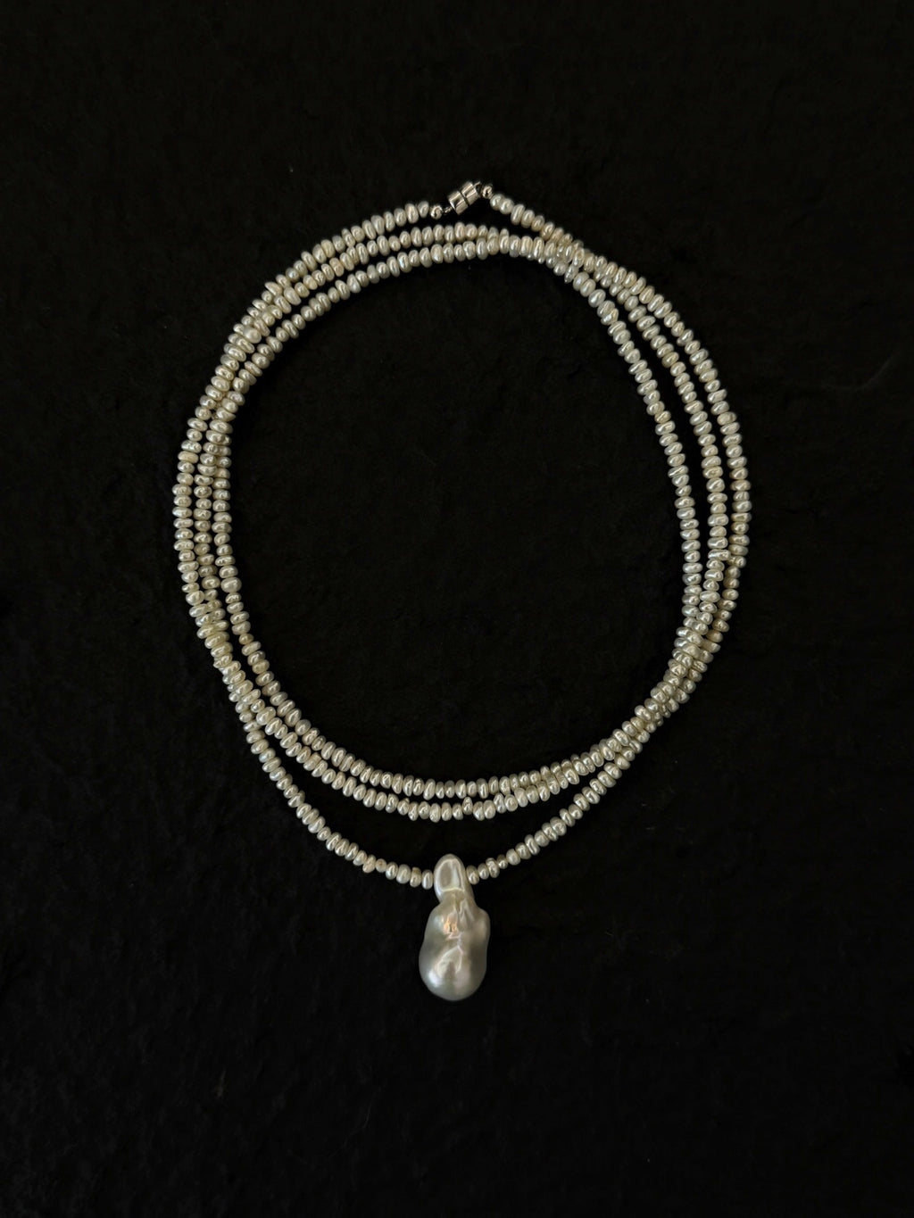 Baroque Pearl Sweater Chain (multiple wearing methods)