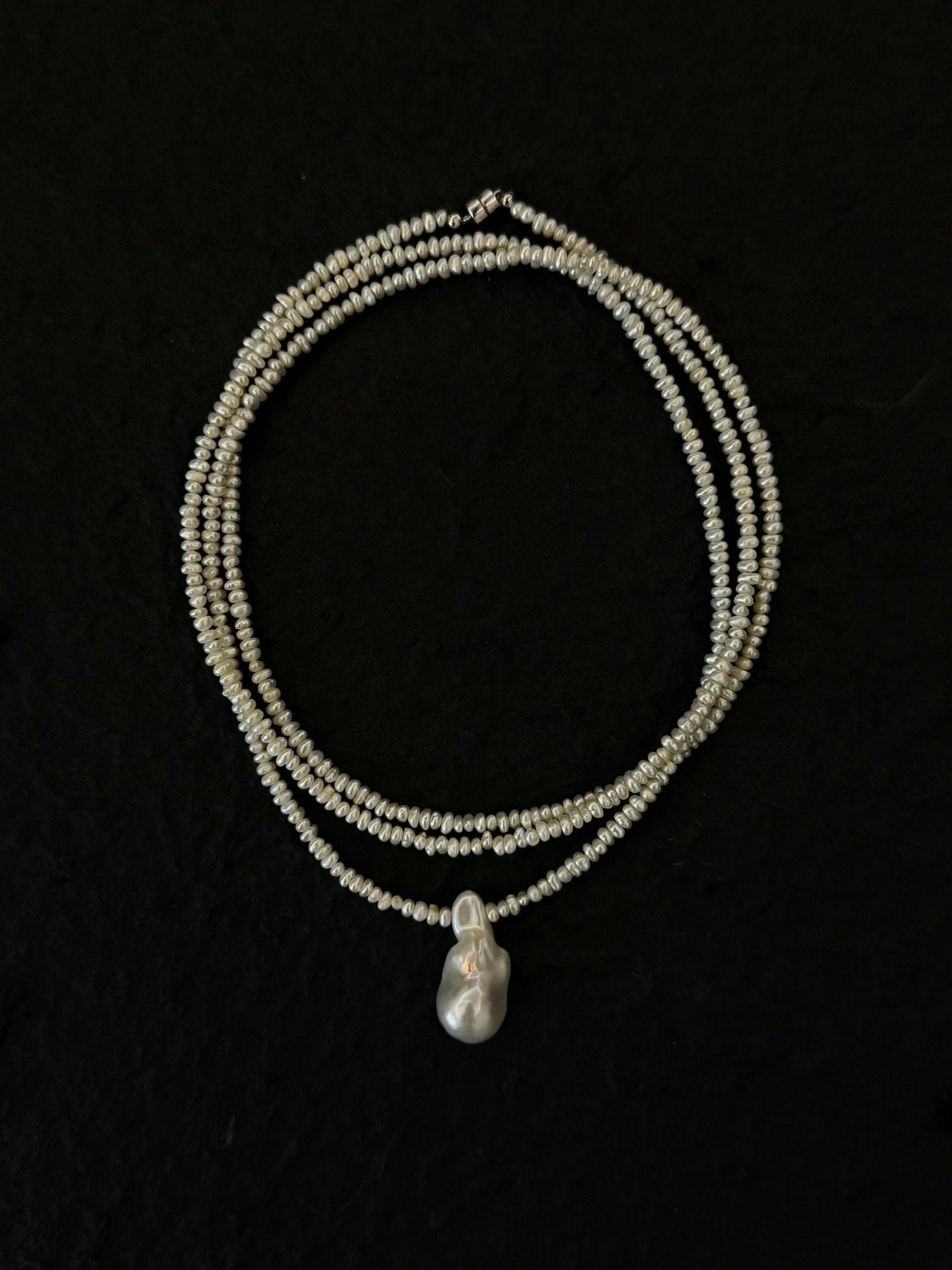 Baroque Pearl Sweater Chain (multiple wearing methods)