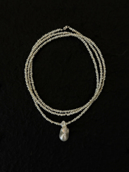 Baroque Pearl Sweater Chain (multiple wearing methods)