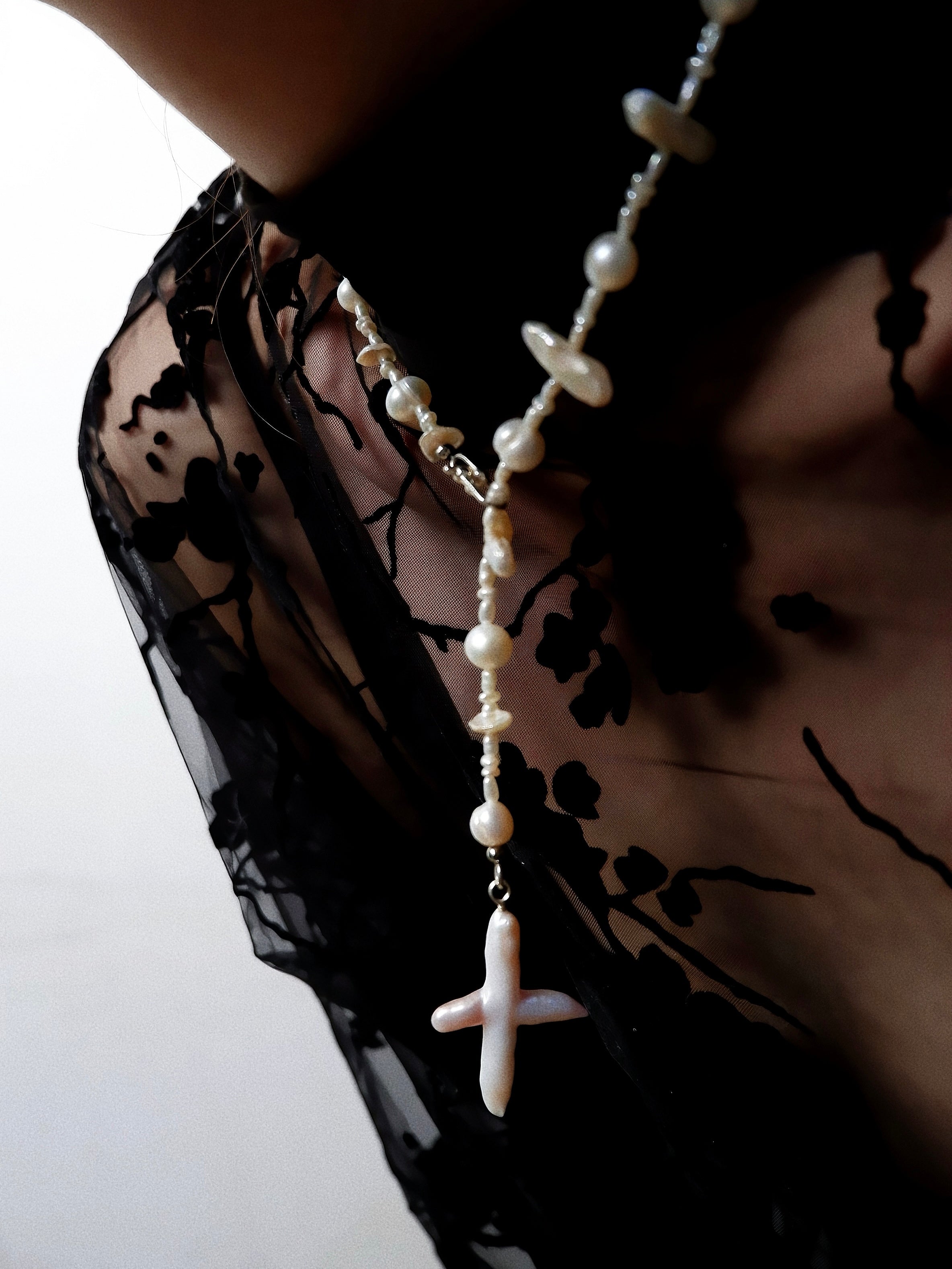 Cross Baroque Necklace