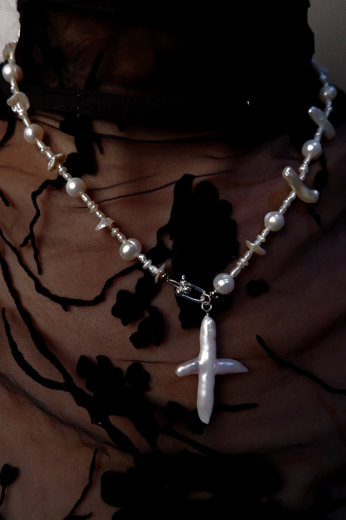 Cross Baroque Necklace