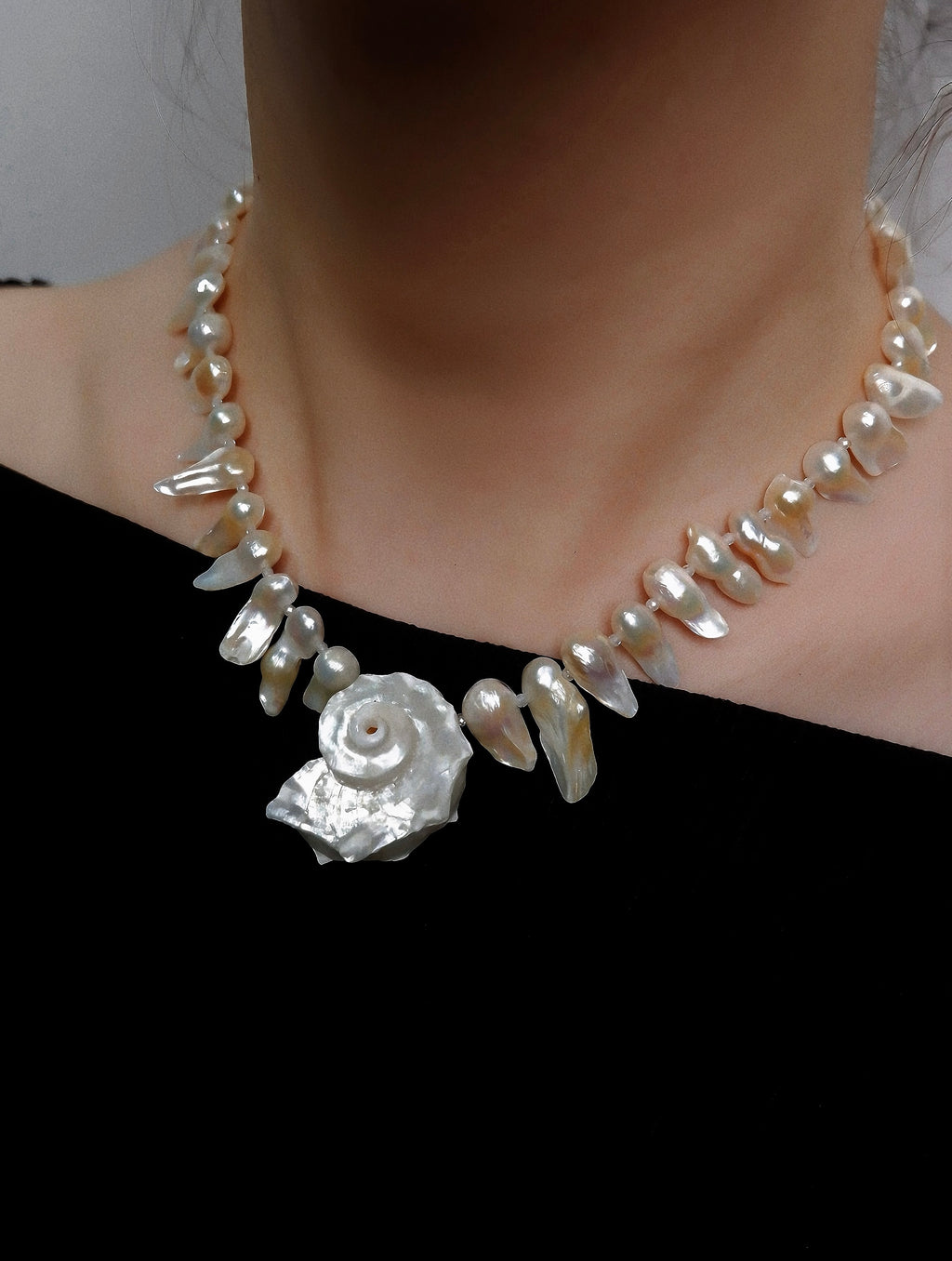 Conch Baroque Necklace