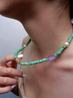 Green Shell Necklace (one-off)